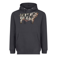 Smoke Spotted Pig Heavyweight Hoodie - LillyAllenDesigns