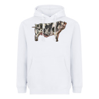 White Spotted Pig Heavyweight Hoodie - LillyAllenDesigns