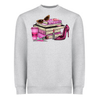 Heather Grey girl boss lady Heavyweight Sweatshirt - texasbilliewilder