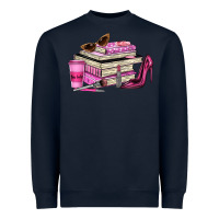 Navy girl boss lady Heavyweight Sweatshirt - texasbilliewilder