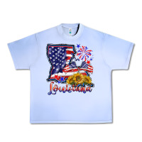 Grape Ice 4th of july  louisiana map Urban Heavy Tee - BarkalooDesign