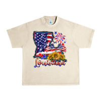 Sandshell 4th of july  louisiana map Urban Heavy Tee - BarkalooDesign
