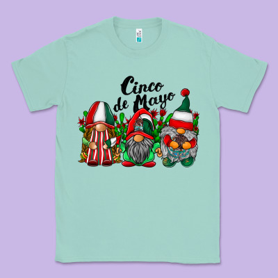 Cinco De Mayo Mexican Flag Gnomes Classic Tee Designed By Racoondesign