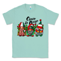Seafoam cinco de mayo mexican flag gnomes Classic Tee - RacoonDesign