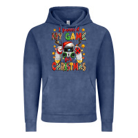 Vintage Denim i paused my game for christmas Vintage Hoodie - Zillion Design Studio