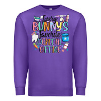 Purple every bunnys favorite dental office Premium Sweatshirt - MaliasSmallBusiness