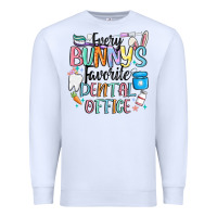 White every bunnys favorite dental office Premium Sweatshirt - MaliasSmallBusiness