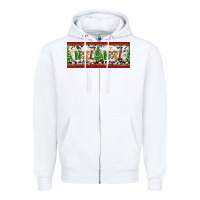 White Noel Zipper Hoodie - Artiststas