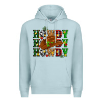Blue Mist Howdy Howdy Howdy christmas Premium Hoodie - MaliasSmallBusiness