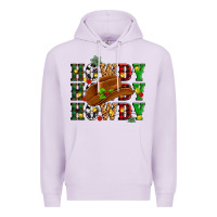 Lilac Howdy Howdy Howdy christmas Premium Hoodie - MaliasSmallBusiness