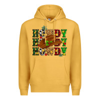 Mustard Howdy Howdy Howdy christmas Premium Hoodie - MaliasSmallBusiness