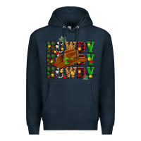 Navy Howdy Howdy Howdy christmas Premium Hoodie - MaliasSmallBusiness