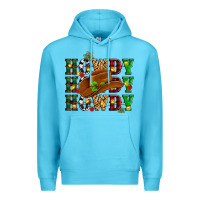 Ocean Blue Howdy Howdy Howdy christmas Premium Hoodie - MaliasSmallBusiness