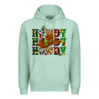 Seafoam Howdy Howdy Howdy christmas Premium Hoodie - MaliasSmallBusiness