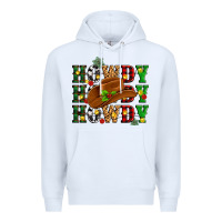 White Howdy Howdy Howdy christmas Premium Hoodie - MaliasSmallBusiness