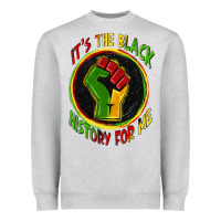 Heather Grey it's the black history for me Heavyweight Sweatshirt - Zillion Design Studio