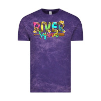 Cloud Purple river squad with leopard Vintage Tee - texasbilliewilder