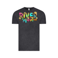 Vintage Black river squad with leopard Vintage Tee - texasbilliewilder
