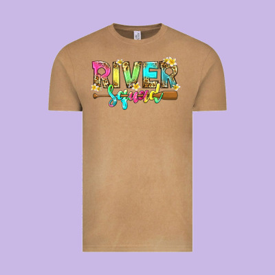River Squad With Leopard Vintage Tee Designed By Texasbilliewilder