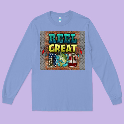 Reel Great Dad Long Sleeve Tee Designed By Hra Design Shop