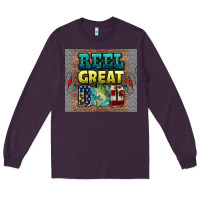 Plum reel great dad Long Sleeve Tee - HRA Design Shop