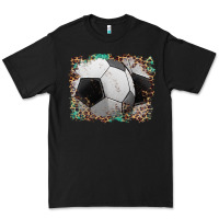 Black sports soccer background Premium Tee - Artiststas