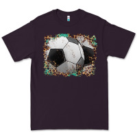 Plum sports soccer background Premium Tee - Artiststas