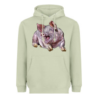 Matcha Landrace Pig Heavyweight Hoodie - LillyAllenDesigns