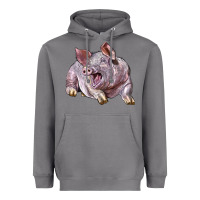 Storm Landrace Pig Heavyweight Hoodie - LillyAllenDesigns