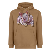 Toasted Coconut Landrace Pig Heavyweight Hoodie - LillyAllenDesigns