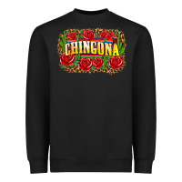 Black chingona Heavyweight Sweatshirt - Zillion Design Studio