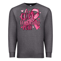 Charcoal Heather a cure fighting for Premium Sweatshirt - MaliasSmallBusiness