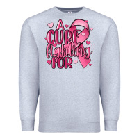 Heather Grey a cure fighting for Premium Sweatshirt - MaliasSmallBusiness