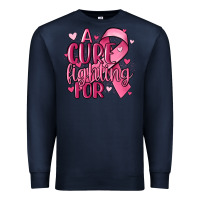 Navy a cure fighting for Premium Sweatshirt - MaliasSmallBusiness