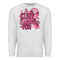 Oatmeal Heather a cure fighting for Premium Sweatshirt - MaliasSmallBusiness