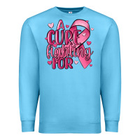 Ocean Blue a cure fighting for Premium Sweatshirt - MaliasSmallBusiness