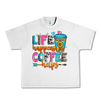 Lunar Rock life happens coffee helps Urban Heavy Tee - Zillion Design Studio