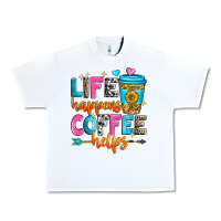White life happens coffee helps Urban Heavy Tee - Zillion Design Studio