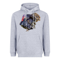Heather Grey Bronze Turkey Heavyweight Hoodie - LillyAllenDesigns