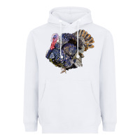 White Bronze Turkey Heavyweight Hoodie - LillyAllenDesigns