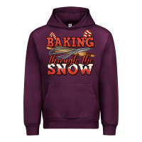 Mauve Wine baking through the snow christmas Urban Hoodie - Jasminsmagicworld