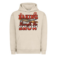 Pigment French Oak baking through the snow christmas Urban Hoodie - Jasminsmagicworld