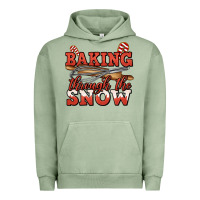 Pigment Oil Green baking through the snow christmas Urban Hoodie - Jasminsmagicworld