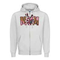 Dove Grey cheer mom Zipper Hoodie - Jasminsmagicworld