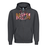Smoke cheer mom Zipper Hoodie - Jasminsmagicworld