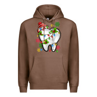 Chestnut Christmas Teeth Dentist Premium Hoodie - MaliasSmallBusiness