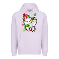 Lilac Christmas Teeth Dentist Premium Hoodie - MaliasSmallBusiness