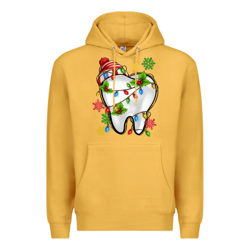 Christmas Teeth Dentist Premium Hoodie by MaliasSmallBusiness | Teevron