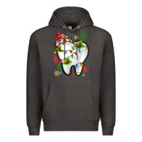 Smoke Christmas Teeth Dentist Premium Hoodie - MaliasSmallBusiness