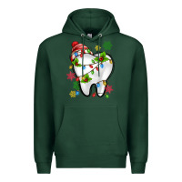 Sports Green Christmas Teeth Dentist Premium Hoodie - MaliasSmallBusiness